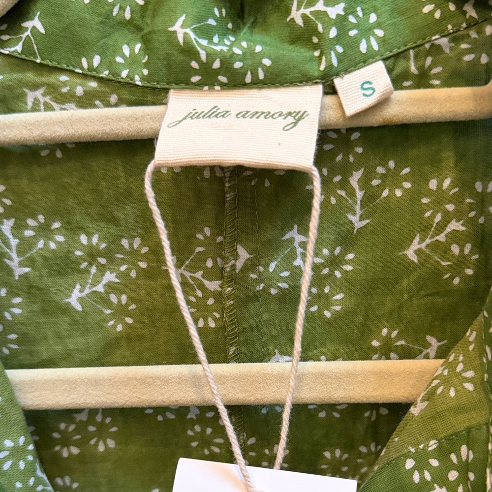 Julia Amory Green Floral Long Sleeve Dress - Picture 2 of 8